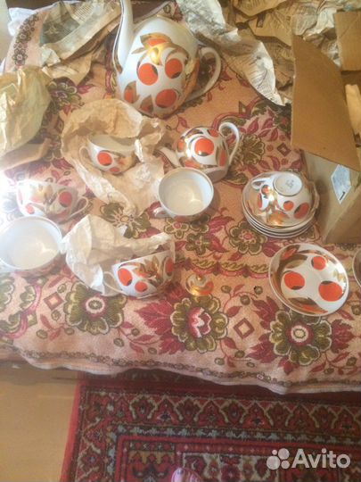 Чайный сервиз яблоки