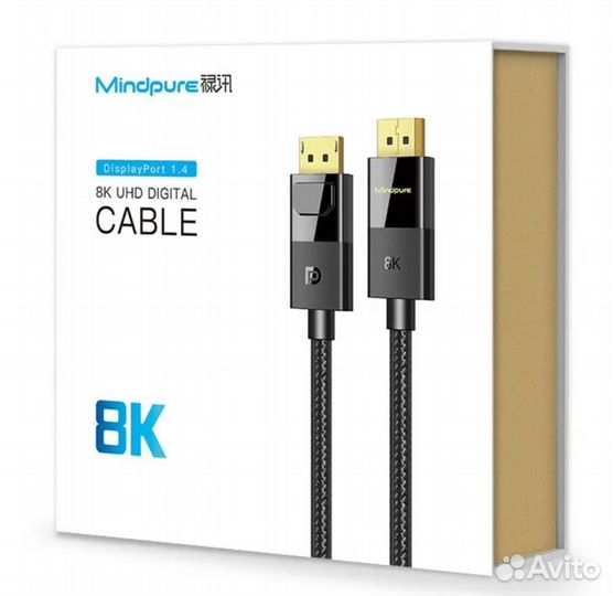 Кабель MindPure DisplayPort (M) 1.4v HDR DP002 2м