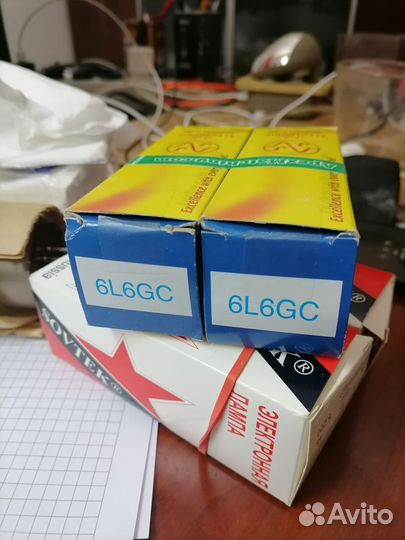 Лампа 6L6GC подобранная пара