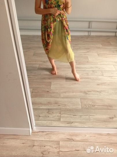 Длинное летнее платье