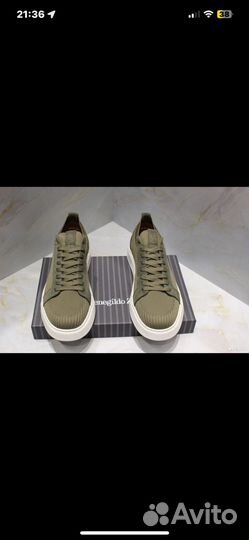 Ermenegildo Zegna кеды текстиль