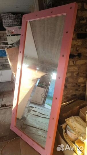 Зеркало напольное с подсветкой бу