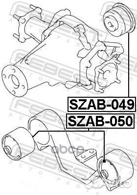 Сайлентблок заднего дифференциала szab049 Febest