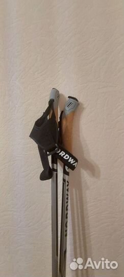 Лыжи беговые fisher nordic crown + палки nordway