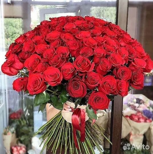Высокие розы Доставка цветов