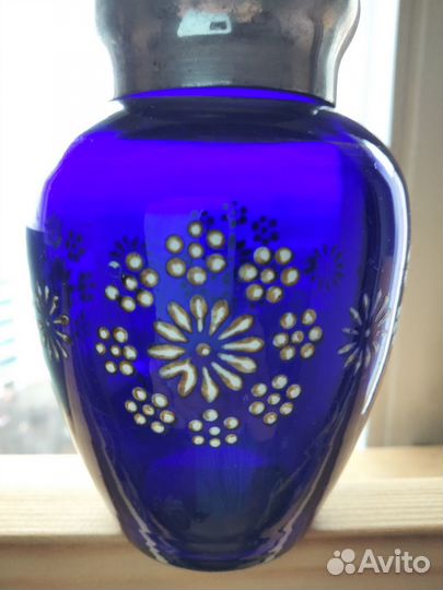 Цветное стекло винтаж СССР чайница