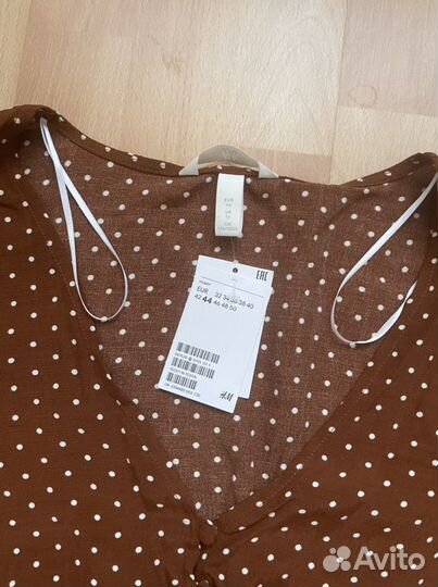 Блуза в горошек H&M 44р (50-52 рус)