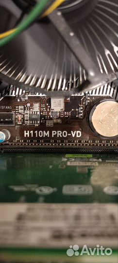 Мать плата с процом MSI H110M PRO -VD g 3930