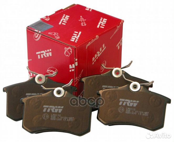 Колодки задние audi A4 (B5, B6) A6 (C5), citroe