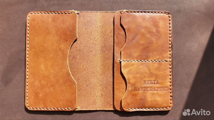 Обложка на паспорт натуральная кожа