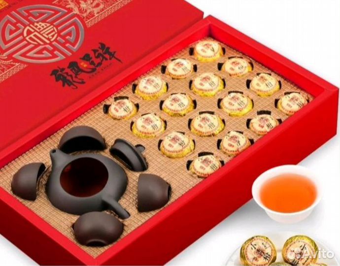 Подарочный набор чая пуэр с чайником