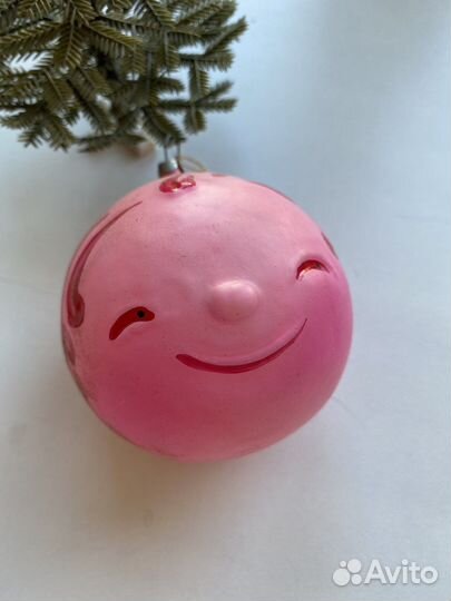 Ёлочная игрушка Колобок обьемный СССР