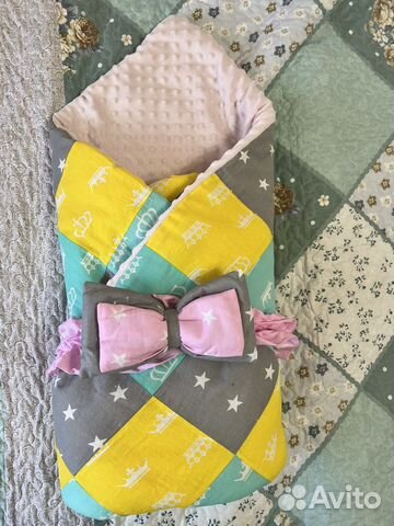 Конверт-одеяло на выписку для новорождённого