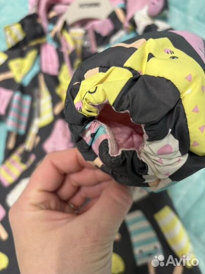 Осенний комбенизон для девочки Crokid 86-92