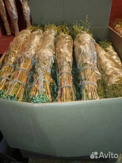 Веники из полыни на травах для бани и сауны