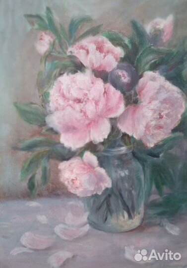 Картина Пионы розовые