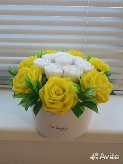 Букет цветов из мыла