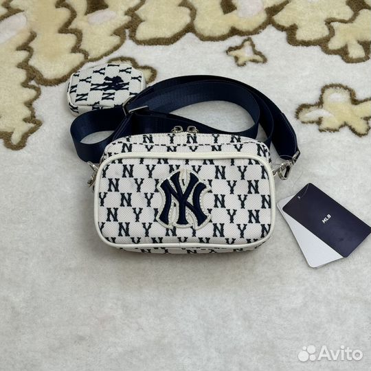 Сумка MLB NY Monogram Bag White Оригинал