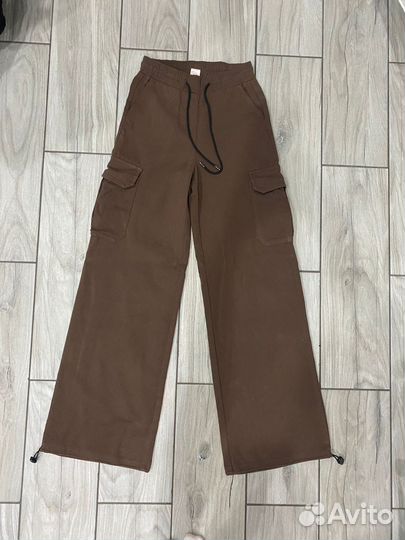 Широкие карго брюки