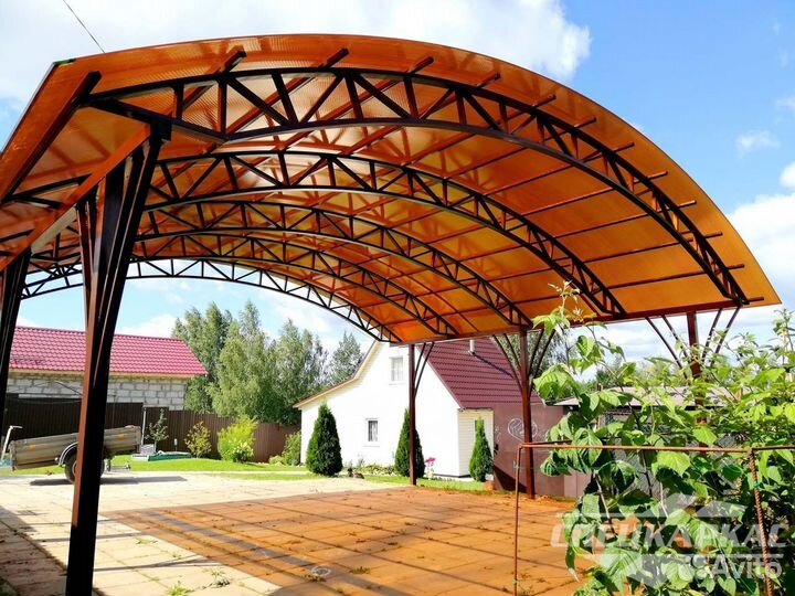 Сотовый поликарбонат для навесов