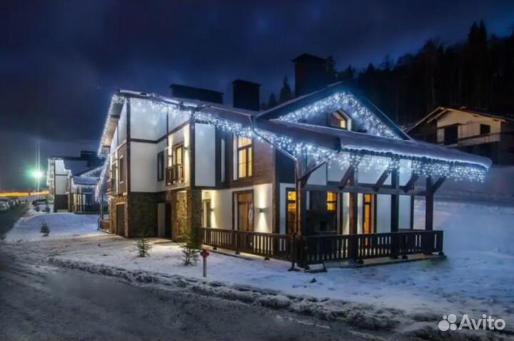 Гирлянда бахрома новогодняя 6м (4-ех цветов)