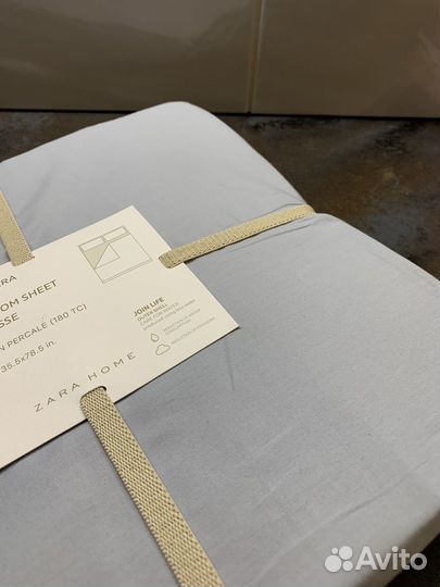 Новая простыня 90 х 200 Zara home