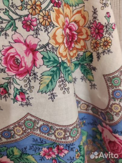 Павловопосадский платок шерсть