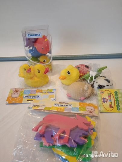 Наборы игрушек для ванной. Новые. На выбор