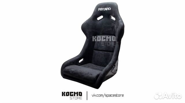 Сидение спортивное, Ковш recaro, черный L
