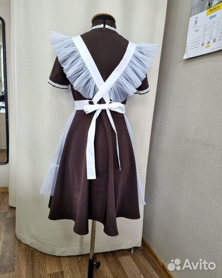 Белый школьный фартук 42, 44