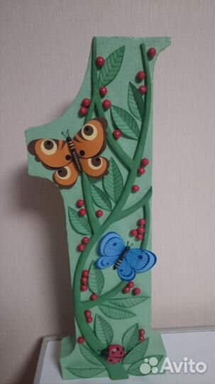 Объемные цифры ручной работы и поделки