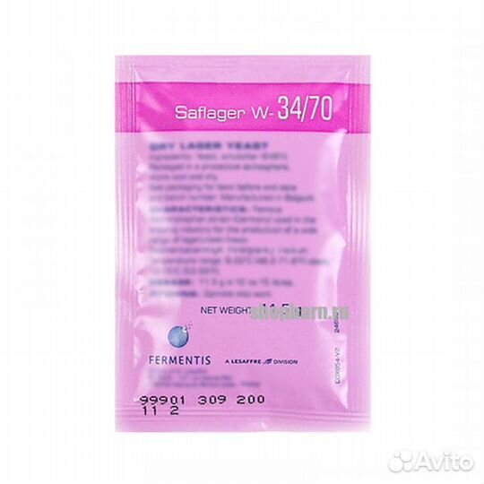 Дрожжи пивные saflager W-34/70