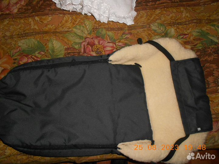 Зимний конверт для новорожденного,овчина