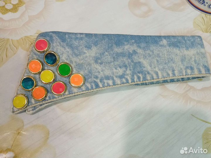 Воротник джинсовый