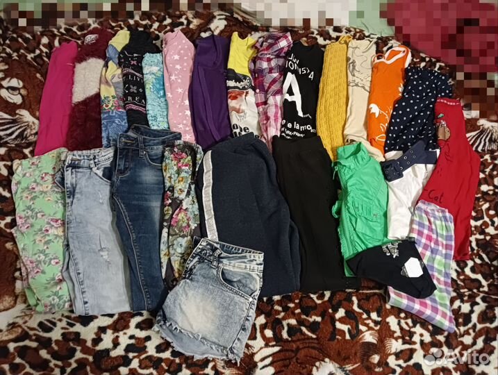 Вещи пакетом на девочку 140, 146, 152