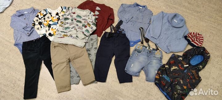 Вещи пакетом на мальчика 80 86 92