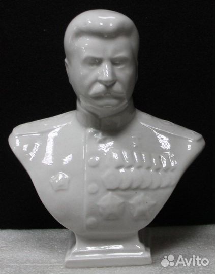 Генераллисимус И.Сталин Фарфор Олово