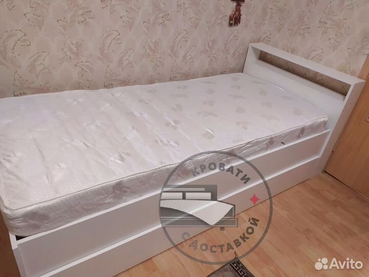 Кровать 90х200 с ящиками