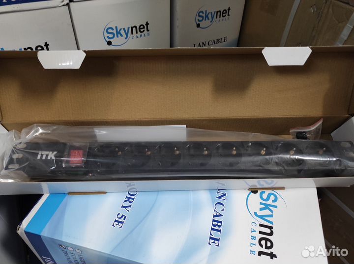 Блок розеток рэк без шнура