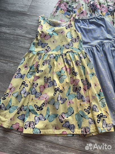Платья пакетом на девочку 122 -128 H&M