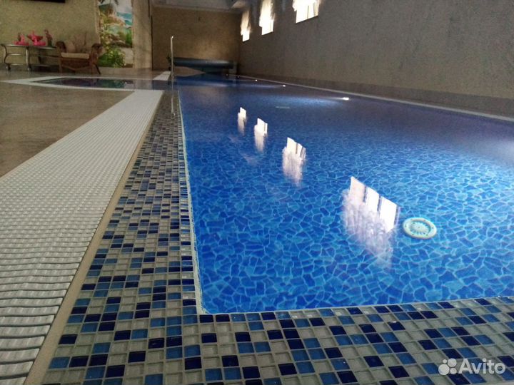 Теплый бетонный бассейн (лайнер пвх)