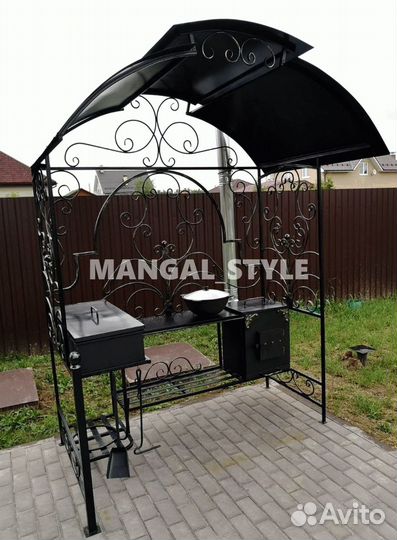 Мангал с крышей