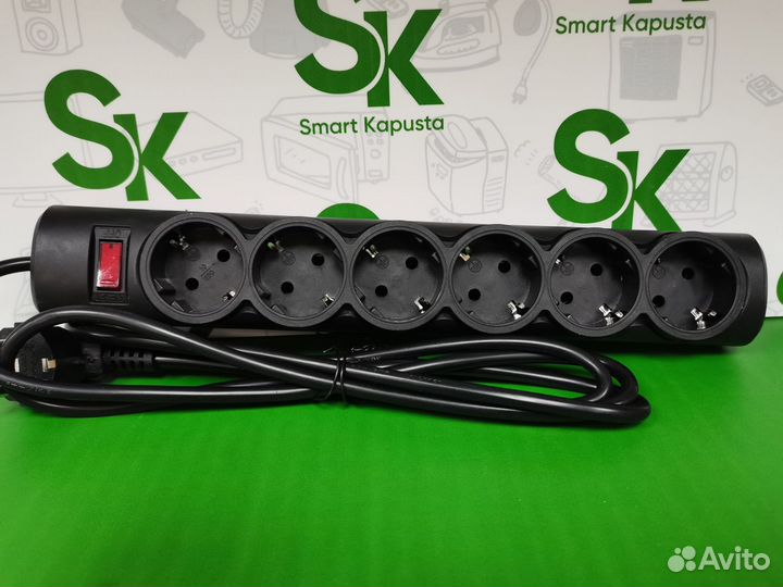 Сет. фильтр Defender DFS151 1.8м 6роз(кун01)