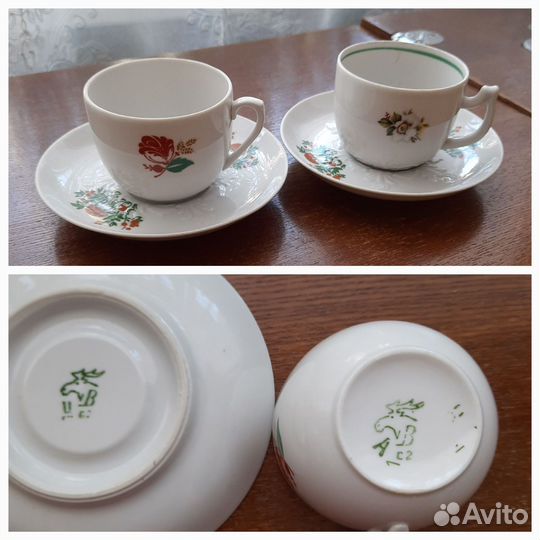 Кофейные, чайные чашки. Бокалы. Рюмки. СССР