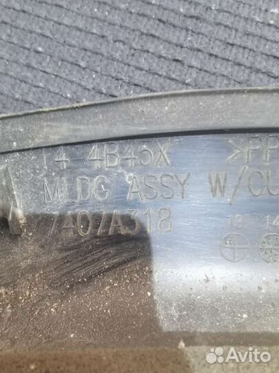 Накладка молдинг заднего бампера outlander 3