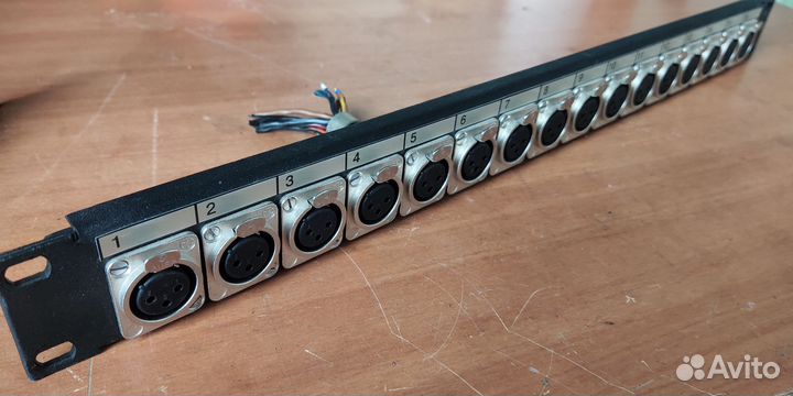 Патч панель XLR 16