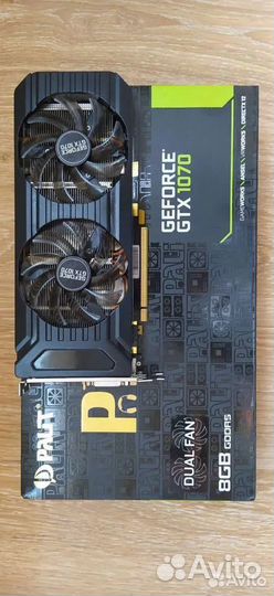 Продам Palit GTX 1070