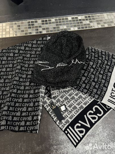 Шапка baldinini, шарф Roberto cavalli