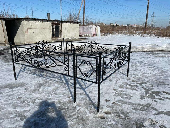 Оградки ритуальные, кресты, столы, лавки