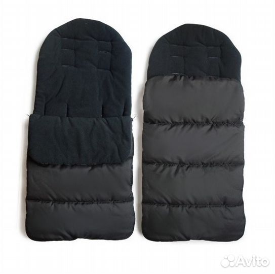 Утепленный конверт в коляску (цв. черны)